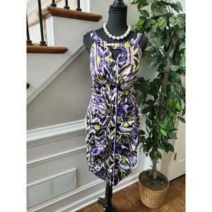 Signature By Sangria Women's Multicolor Polyester Bodycon Peekaoo Chest Dress